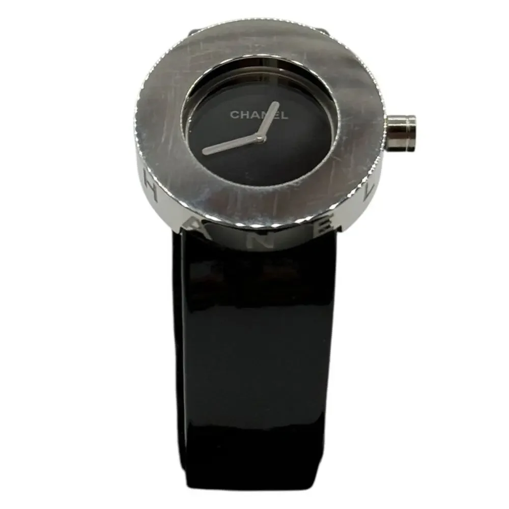 Chanel La Ronde Black Patent Leather Watch H0579 – Stainless Steel – 29mm